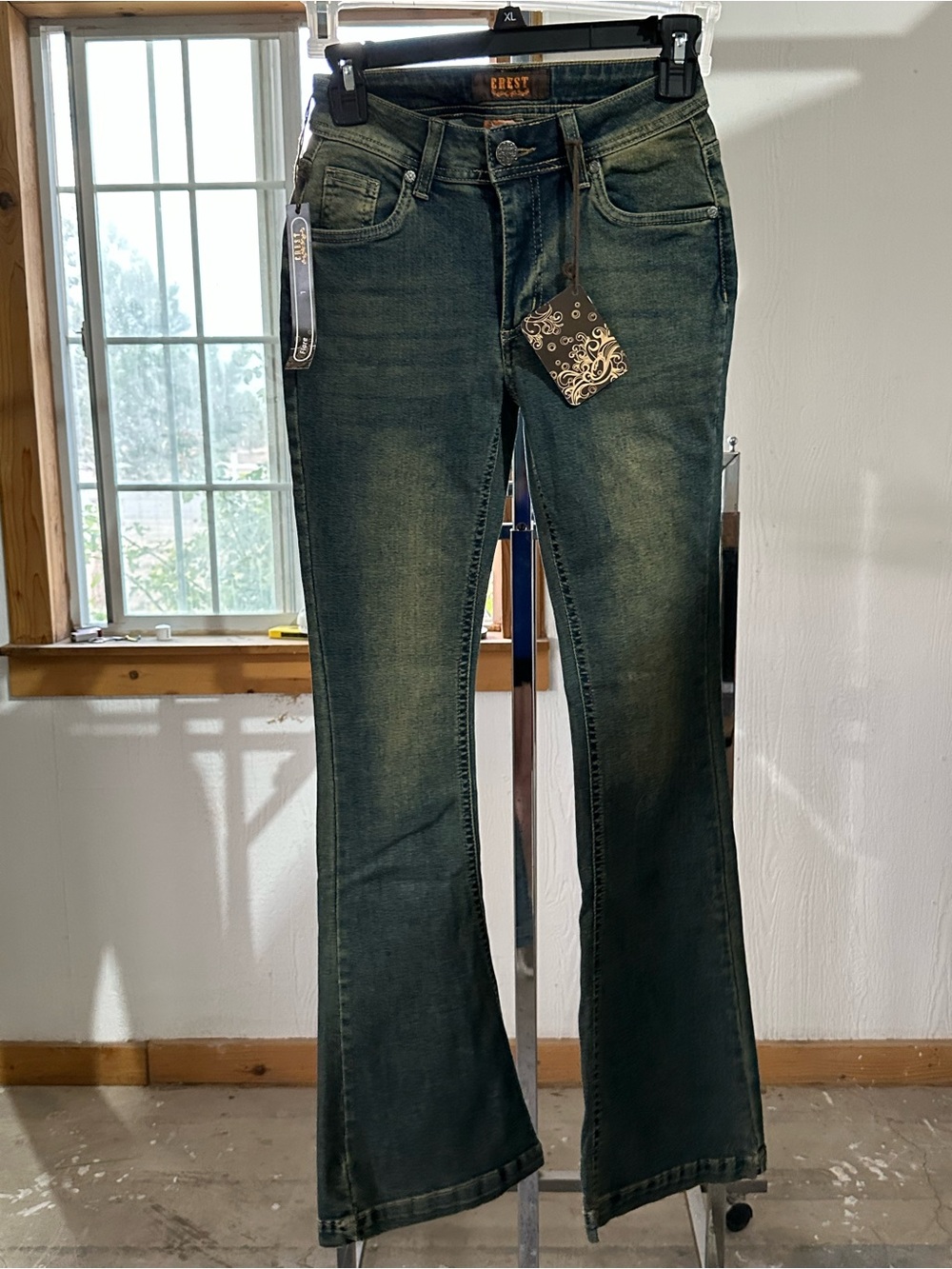 Crest Women's  Flare Jeans Waist 26” x. 30 “ Length